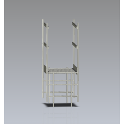 Sortie de passage acrotère sans portillon 770x950 : solution compacte pour franchissement sécurisé.