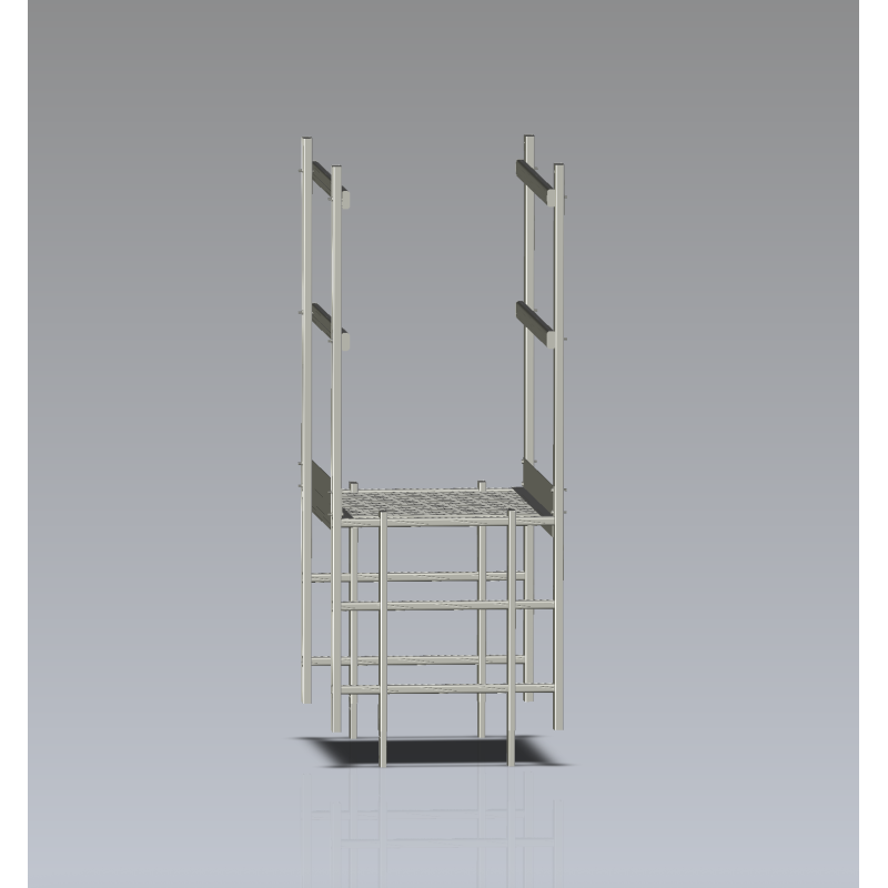 Sortie de passage acrotère sans portillon 770x950 : solution compacte pour franchissement sécurisé.