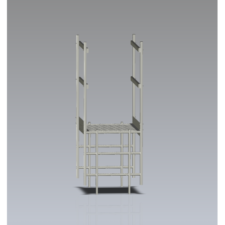 Sortie de passage acrotère sans portillon 770x950 : solution compacte pour franchissement sécurisé.