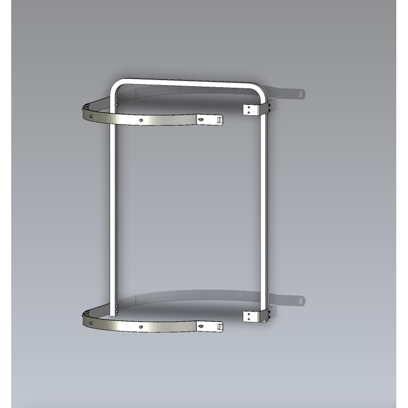 Sortie latérale avec portillon - ouverture à gauche : solution sécurisée pour accès latéral en toiture ou plateforme.