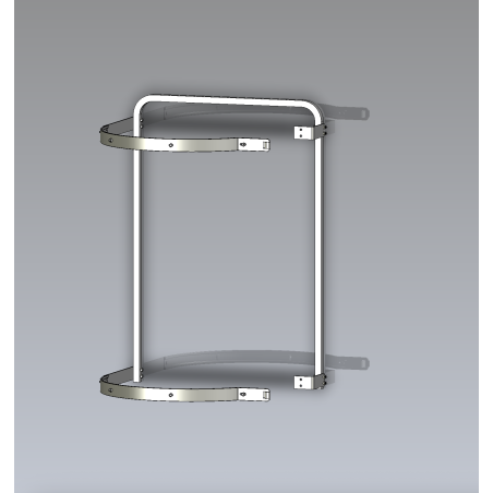 Sortie latérale avec portillon - ouverture à gauche : solution sécurisée pour accès latéral en toiture ou plateforme.