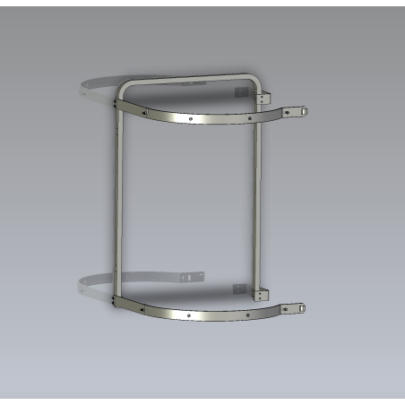 Sortie latérale avec portillon - ouverture à gauche : solution sécurisée pour accès latéral en toiture ou plateforme.