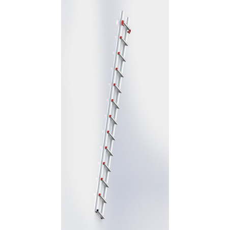 Rallonge de 3m pour échelle de toit - grande portée, emboîtement solide, usage professionnel.