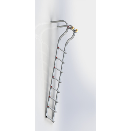 Rallonge de 2,30m pour échelle de toit - équilibre idéal entre compacité et portée
