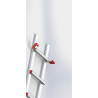 Rallonge de 1,3m pour échelle de toit - compatibilité parfaite, montage sans outils.