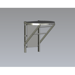 Demi-porte de condamnation avec opercule - sécurité partielle avec accès contrôlé.