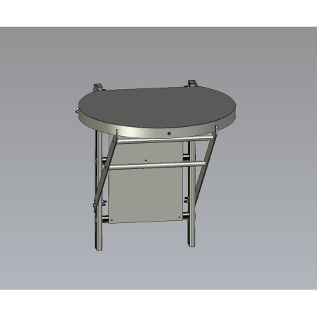 Demi-porte de condamnation avec opercule - sécurité partielle avec accès contrôlé.