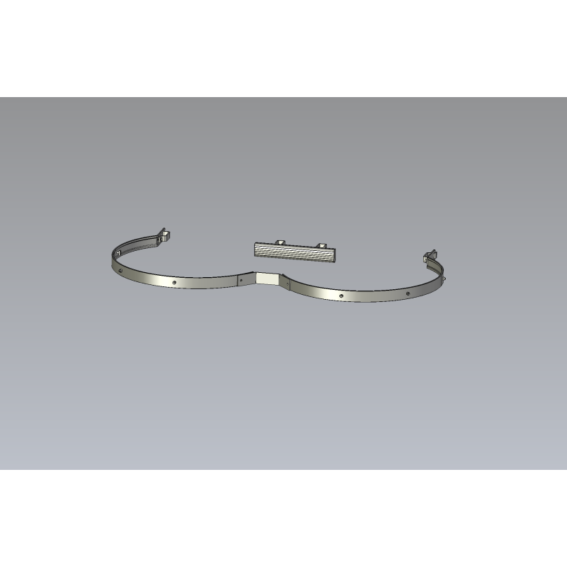 Arceau double pour changement de volée - sécurisé les transitions entre niveaux sur l'échelle à crinoline.