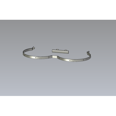 Arceau double pour changement de volée - sécurisé les transitions entre niveaux sur l'échelle à crinoline.